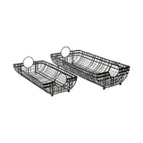 Mercana Kenneth (Set of 2) 24L x 12W Gray Metal Baskets