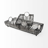 Mercana Kenneth (Set of 2) 24L x 12W Gray Metal Baskets