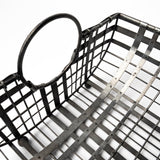 Mercana Kenneth (Set of 2) 24L x 12W Gray Metal Baskets
