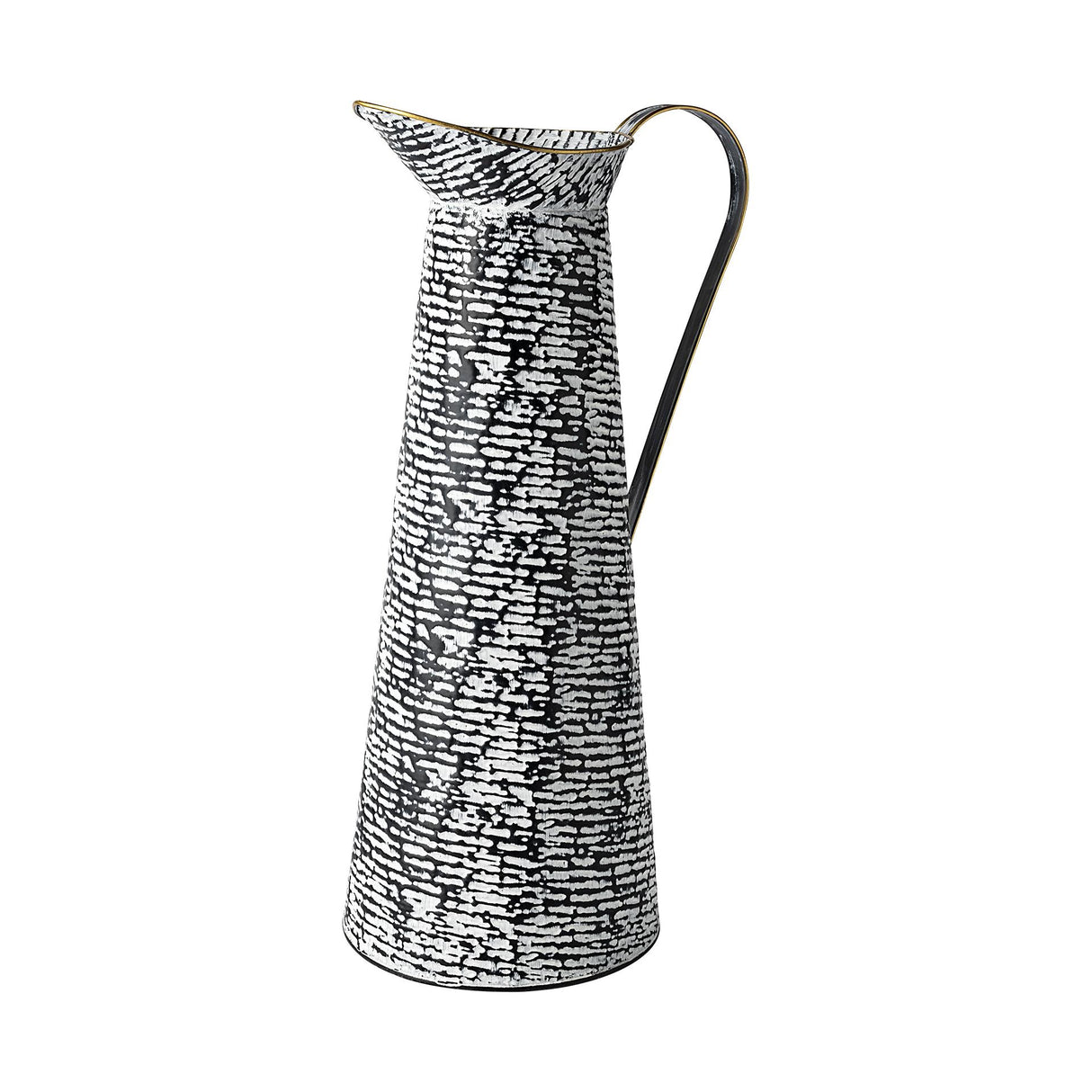 Mercana Colette Large Black/White Patterned Vase