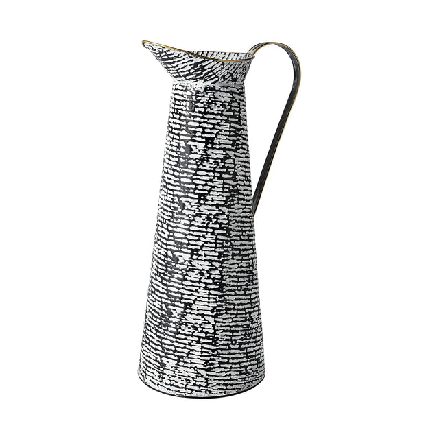 Mercana Colette Large Black/White Patterned Vase