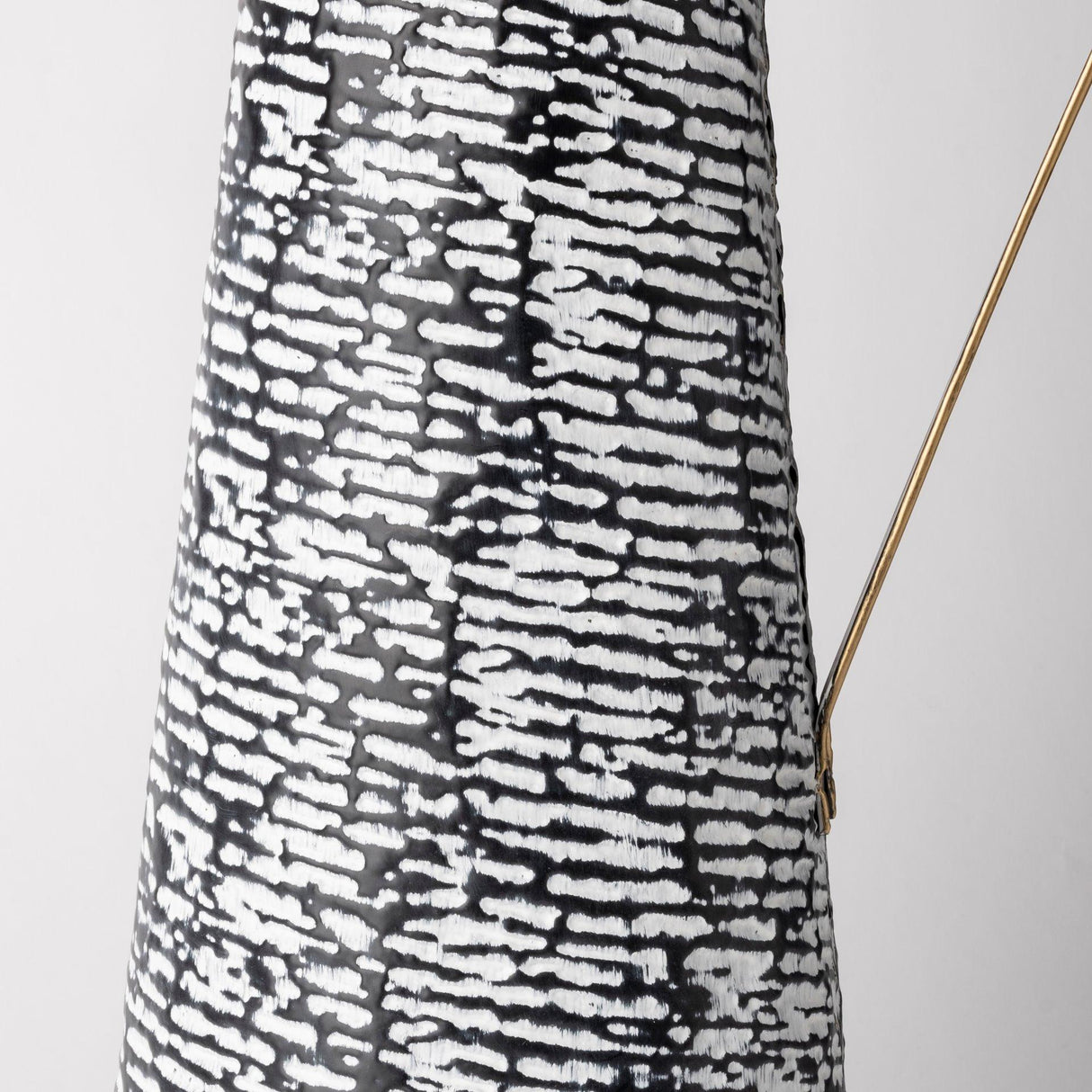 Mercana Colette Large Black/White Patterned Vase