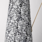 Mercana Colette Large Black/White Patterned Vase