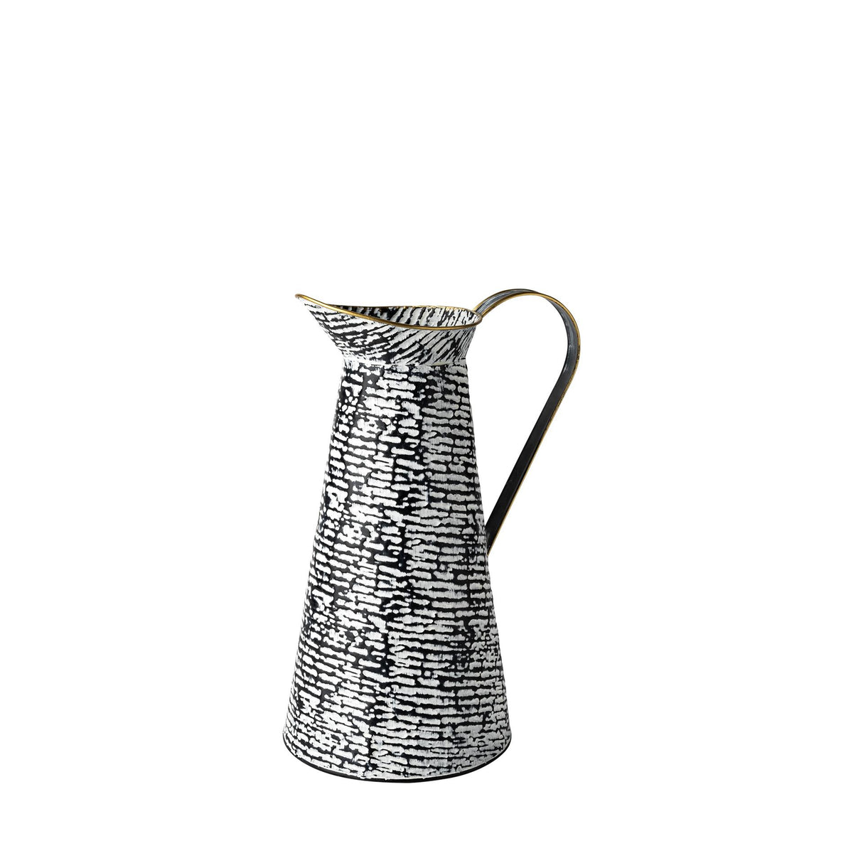 Mercana Colette Small Black/White Patterned Vase