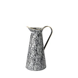 Mercana Colette Small Black/White Patterned Vase