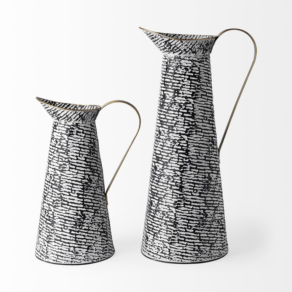 Mercana Colette Small Black/White Patterned Vase