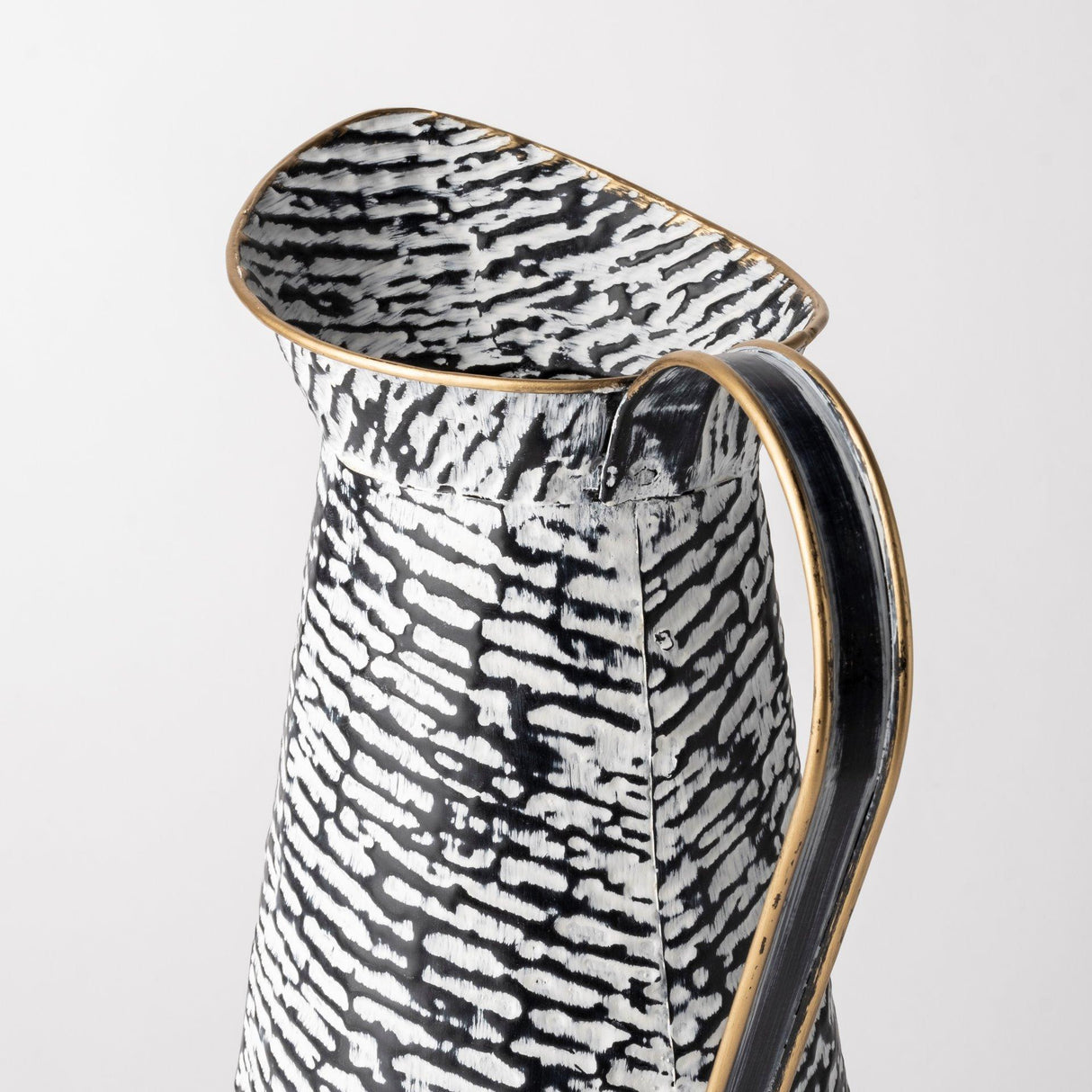 Mercana Colette Small Black/White Patterned Vase