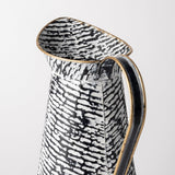 Mercana Colette Small Black/White Patterned Vase
