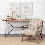 Mercana Welcome 24L x 1W Black Metal Sign