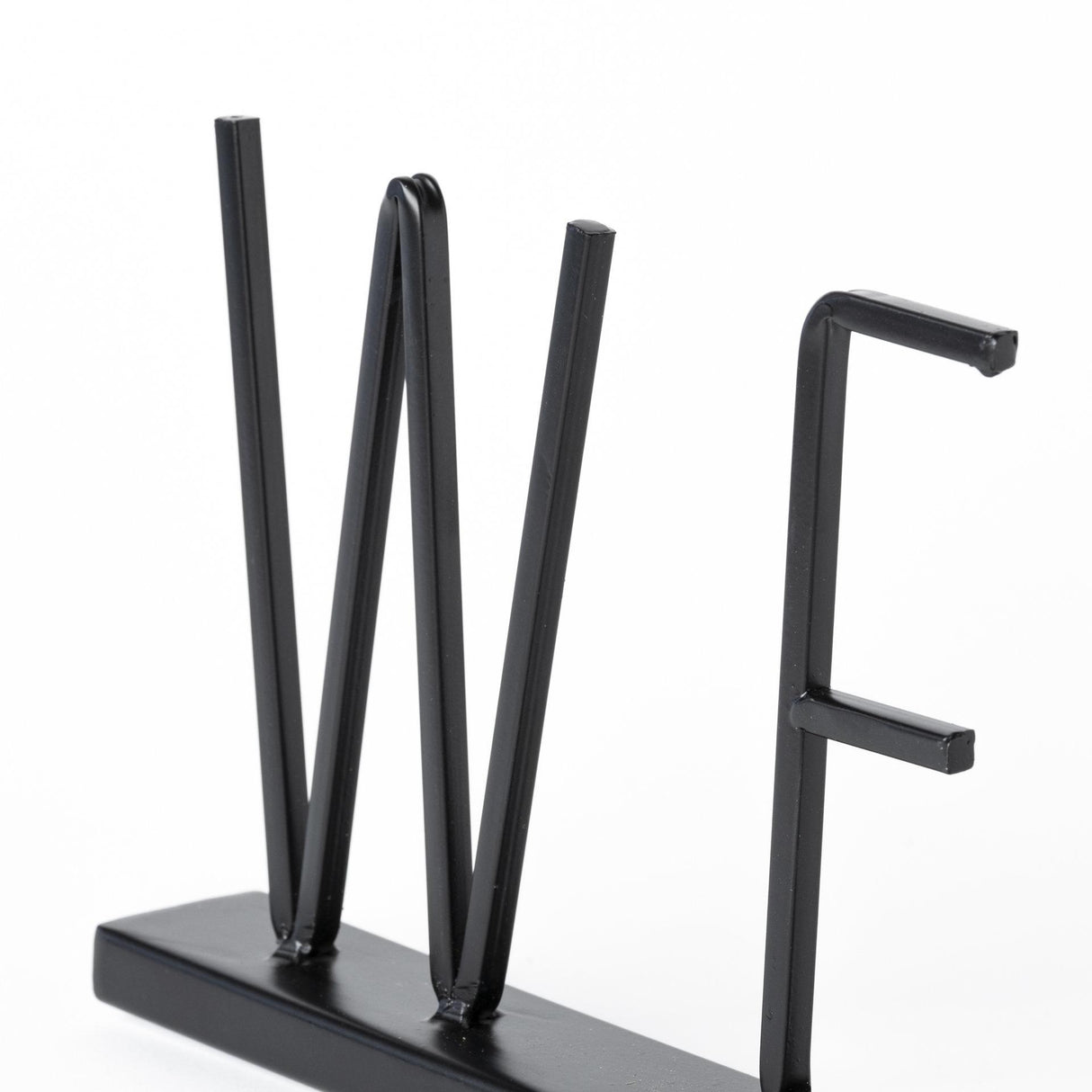 Mercana Welcome 24L x 1W Black Metal Sign