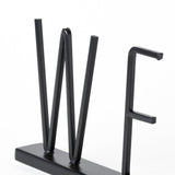 Mercana Welcome 24L x 1W Black Metal Sign