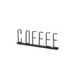 Mercana Coffee 15L x 1W Black Metal Sign