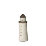Mercana Abner (Small) 3L x 3W White Wooden Coastal Lighthouse