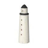Mercana Abner (Large) 4L x 4W White Wooden Coastal Lighthouse