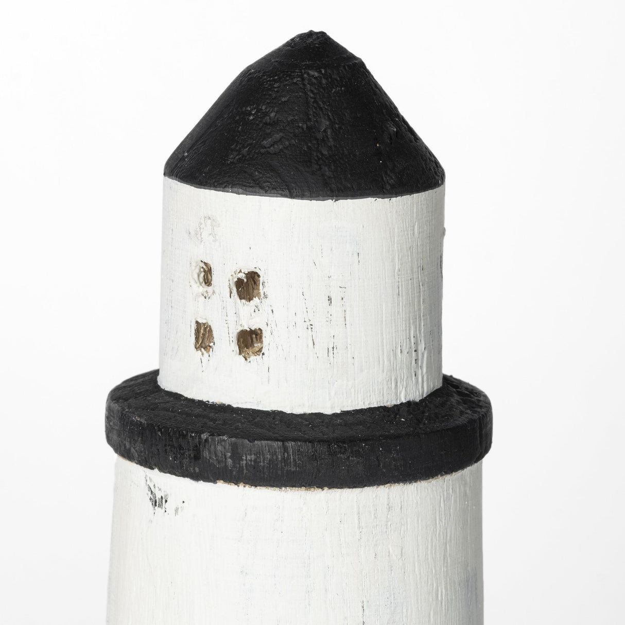 Mercana Abner (Large) 4L x 4W White Wooden Coastal Lighthouse