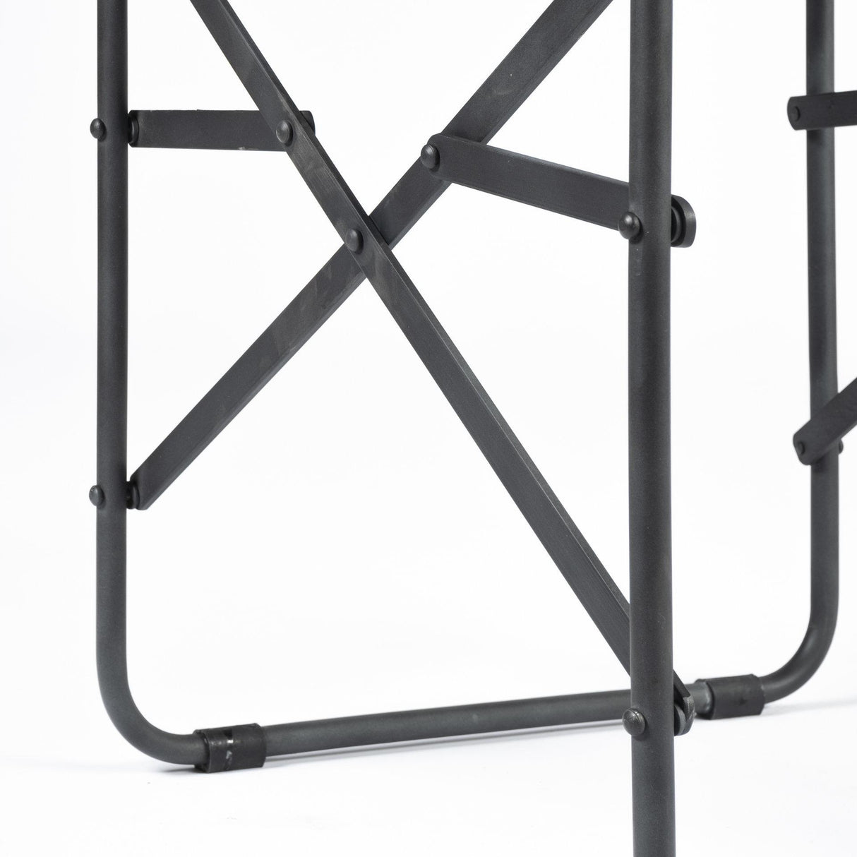 Mercana Direttore Black Iron Frame Black Leather Dining Chair
