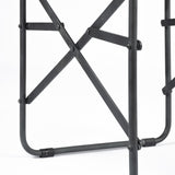 Mercana Direttore Black Iron Frame Black Leather Dining Chair