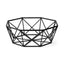 Mercana Davy 17L x 17W Black Metal Large Hexagonal Bowl