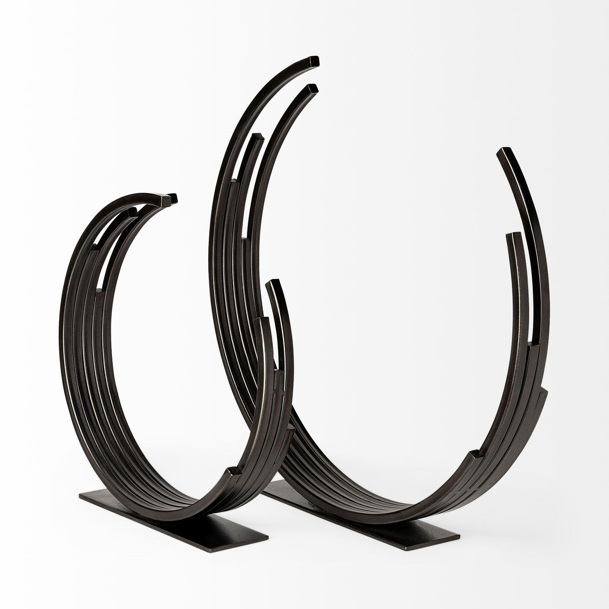 Mercana Taj (Large) 21L x 3W Black Broken Halo Decorative Object