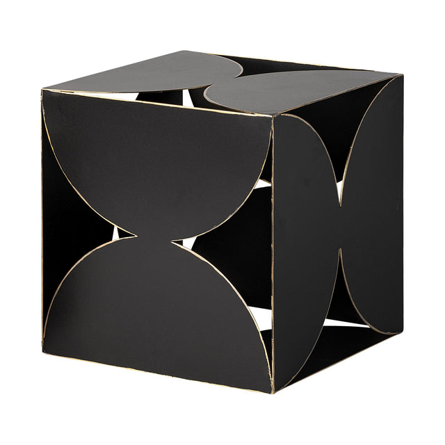 Mercana Darren (Large) 8L x 8W Black Metal Decorative Cube