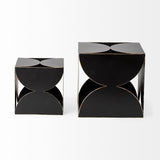 Mercana Darren (Large) 8L x 8W Black Metal Decorative Cube