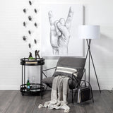 Mercana Bastian (Small) 8L x 7W Black Metal Abstract Object