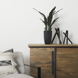Mercana Bastian (Small) 8L x 7W Black Metal Abstract Object