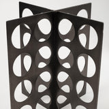 Mercana Fletcher (Large) 6L x 6W Gray Metal Abstract Decorative Object