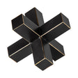 Mercana Abel (Large) 9L x 9W Black Metal Jack W/ Gold Accents