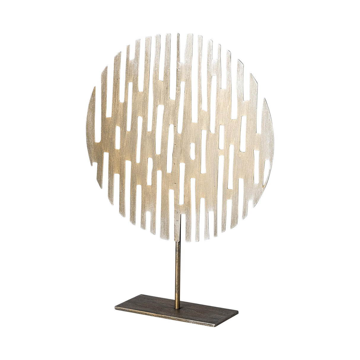 Mercana Ezra (Large) 13L x 3W Gold Metal Circular Decorative Object