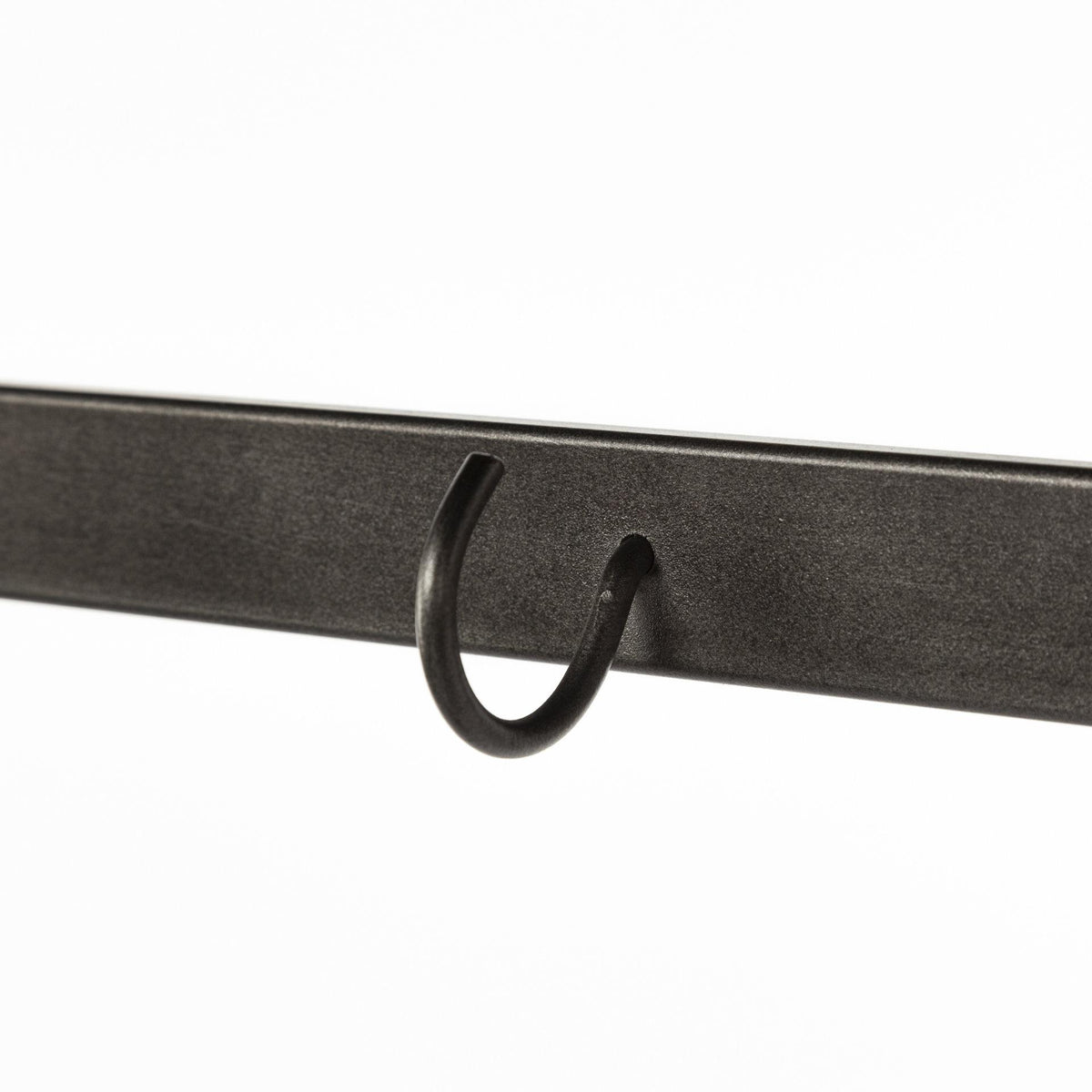Mercana Carell 31L x 18W Black Metal And Wood Shelf Hall Tree