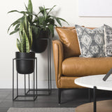 Mercana Bumble (Set of 2) 12L x 12W x 32H Black Plant Stands