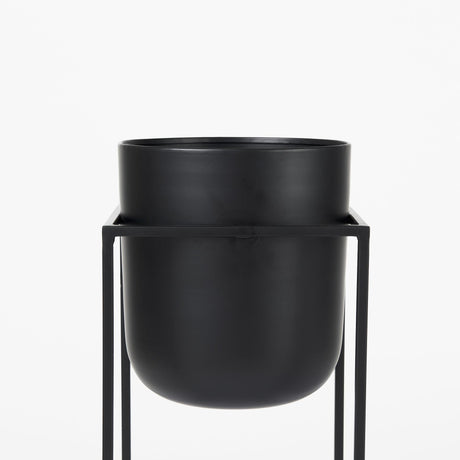 Mercana Bumble (Set of 2) 12L x 12W x 32H Black Plant Stands