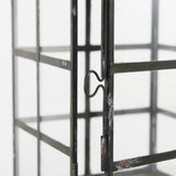 Mercana Gamfield 6.1L x 6.1W x 10.6H Small Black Metal and Glass Lantern