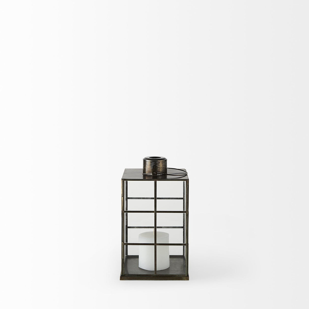 Mercana Grimwig (Small) 8L x 8W x 15H LANTERN W/SHEET BASE WITHOUT BEVEL