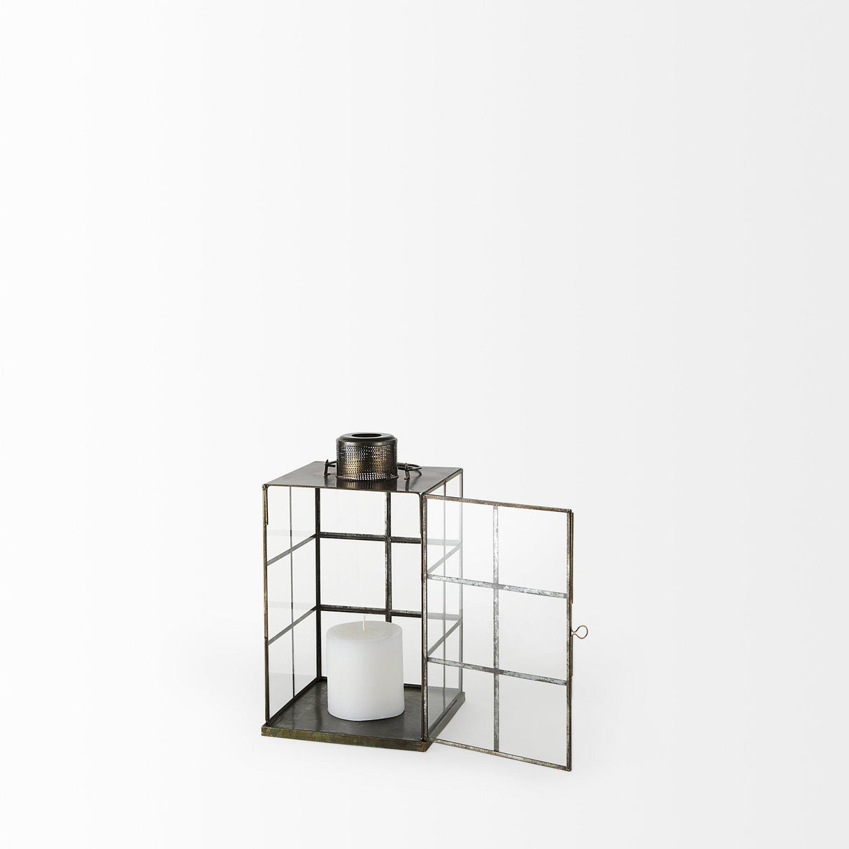Mercana Grimwig (Small) 8L x 8W x 15H LANTERN W/SHEET BASE WITHOUT BEVEL