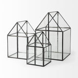 Mercana Sikes (Medium) 8L x 8W x 13H Hut Terrarium W/Glass Base