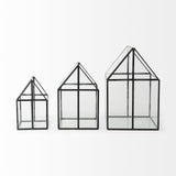 Mercana Sikes (Large) 10L x 10W x 16H Hut Terrarium W/Glass Base