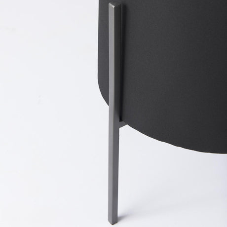 Mercana Claypoole (Set of 3) Black Plant Stands