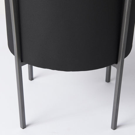 Mercana Claypoole (Set of 3) Black Plant Stands