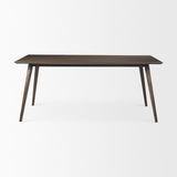 Mercana Nicholas II 72x39 Brown Solid Wood Top Metal/Wood Leg Dining Table
