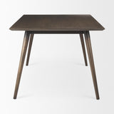 Mercana Nicholas II 72x39 Brown Solid Wood Top Metal/Wood Leg Dining Table