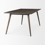 Mercana Nicholas II 72x39 Brown Solid Wood Top Metal/Wood Leg Dining Table