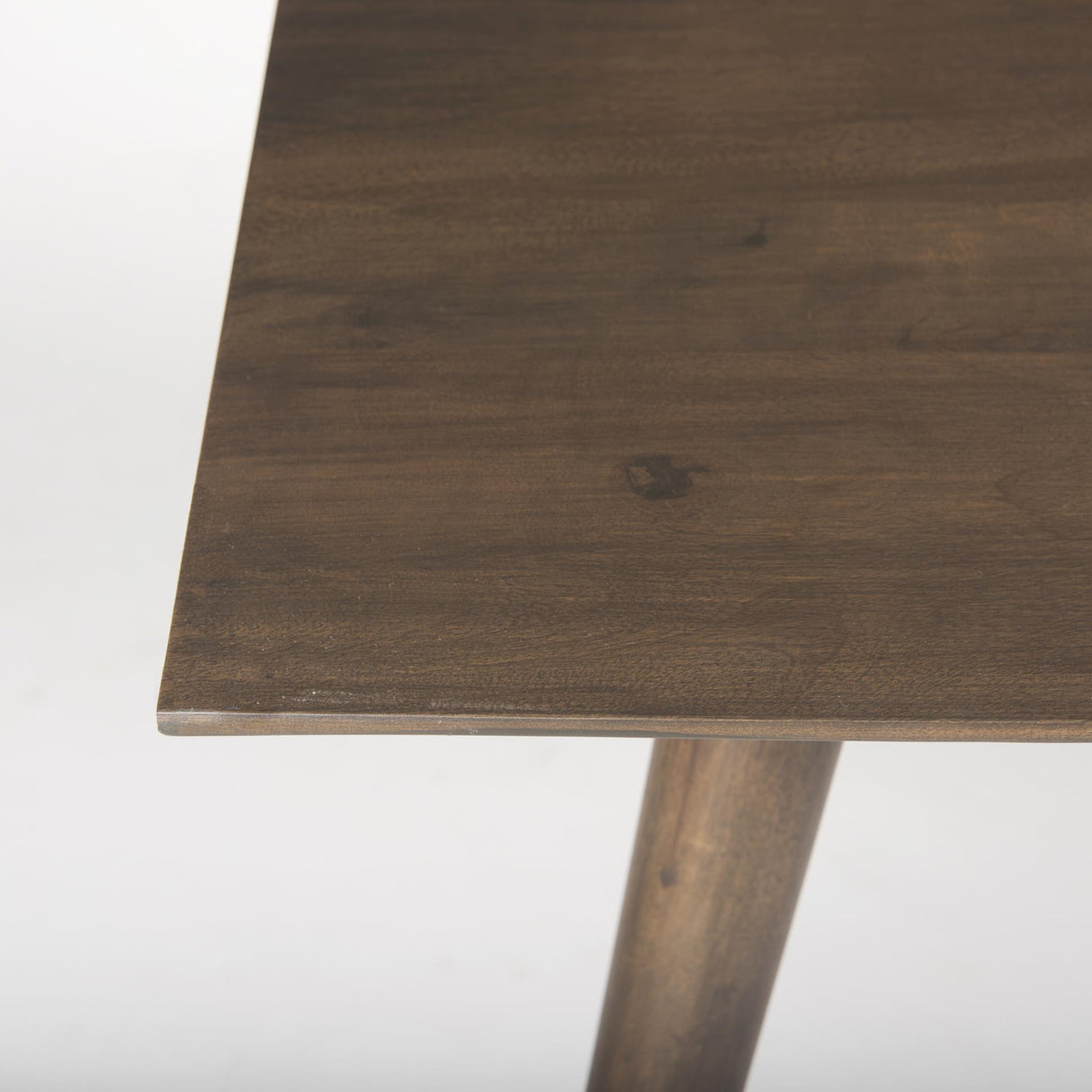 Mercana Nicholas II 72x39 Brown Solid Wood Top Metal/Wood Leg Dining Table
