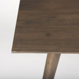 Mercana Nicholas II 72x39 Brown Solid Wood Top Metal/Wood Leg Dining Table