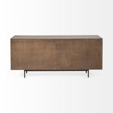 Mercana Grace 70Wx18.5Lx31.25H Two-Tone Brown Solid Wood 6 Drawer Sideboard
