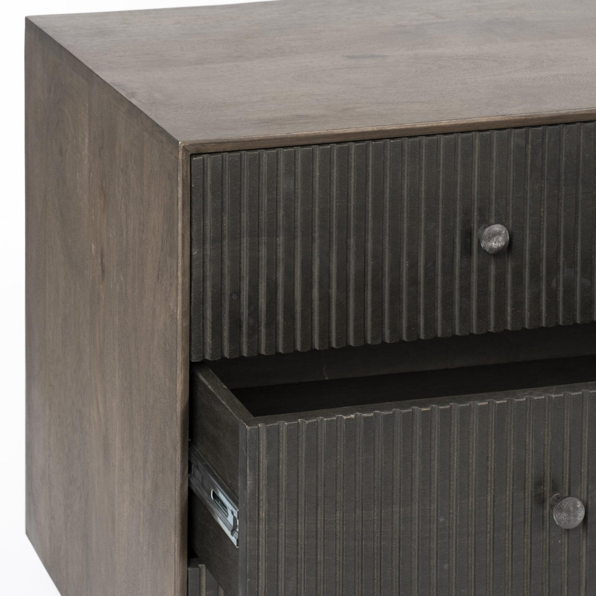 Mercana Grace 70Wx18.5Lx31.25H Two-Tone Brown Solid Wood 6 Drawer Sideboard