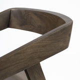Mercana Nicholas I Onyx Brown Solid Wood Dining Chair