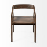 Mercana Nicholas I Onyx Brown Solid Wood Dining Chair