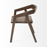 Mercana Nicholas I Onyx Brown Solid Wood Dining Chair